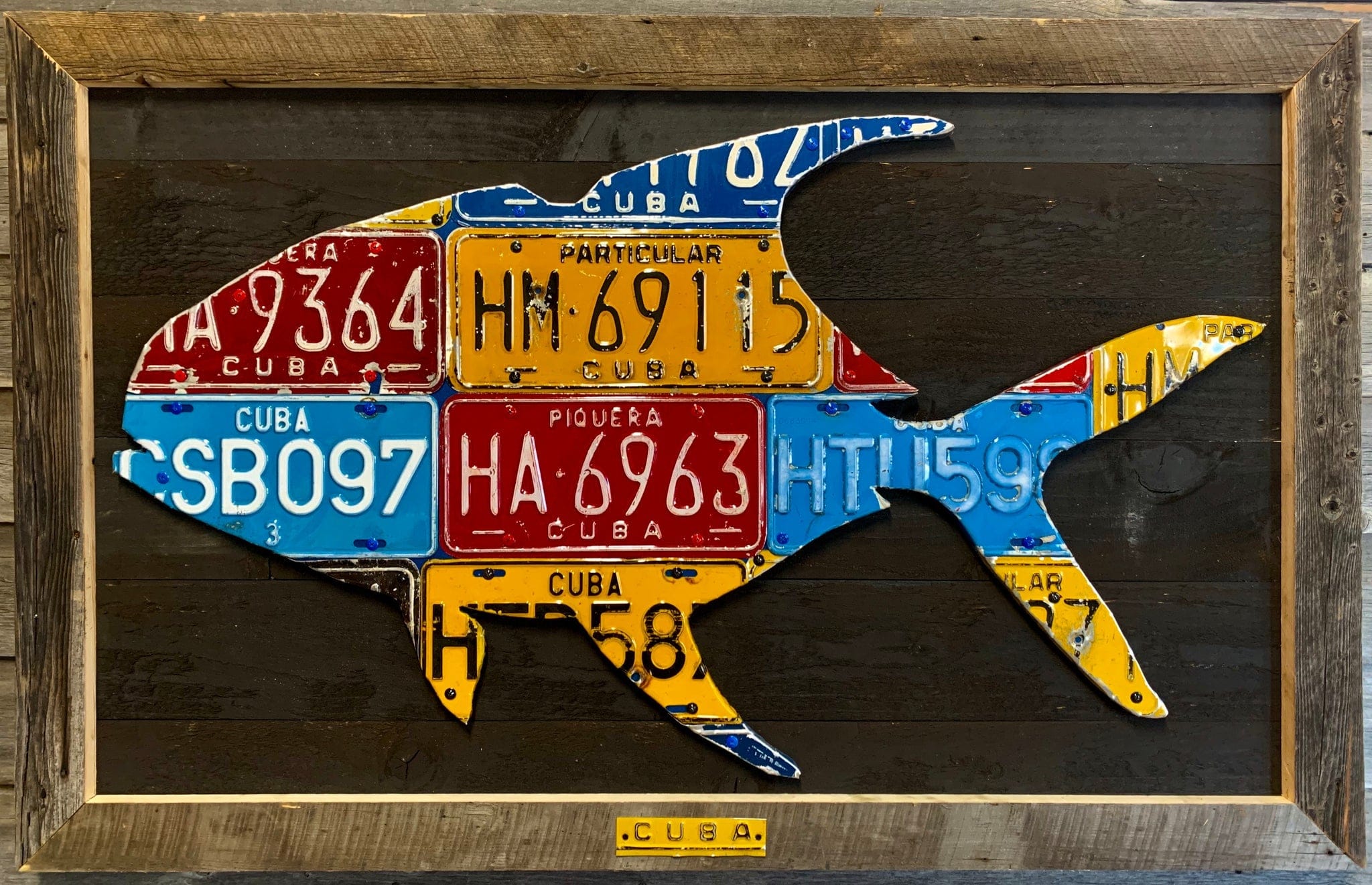 Cuba Permit License Plate Artwork - Image 1