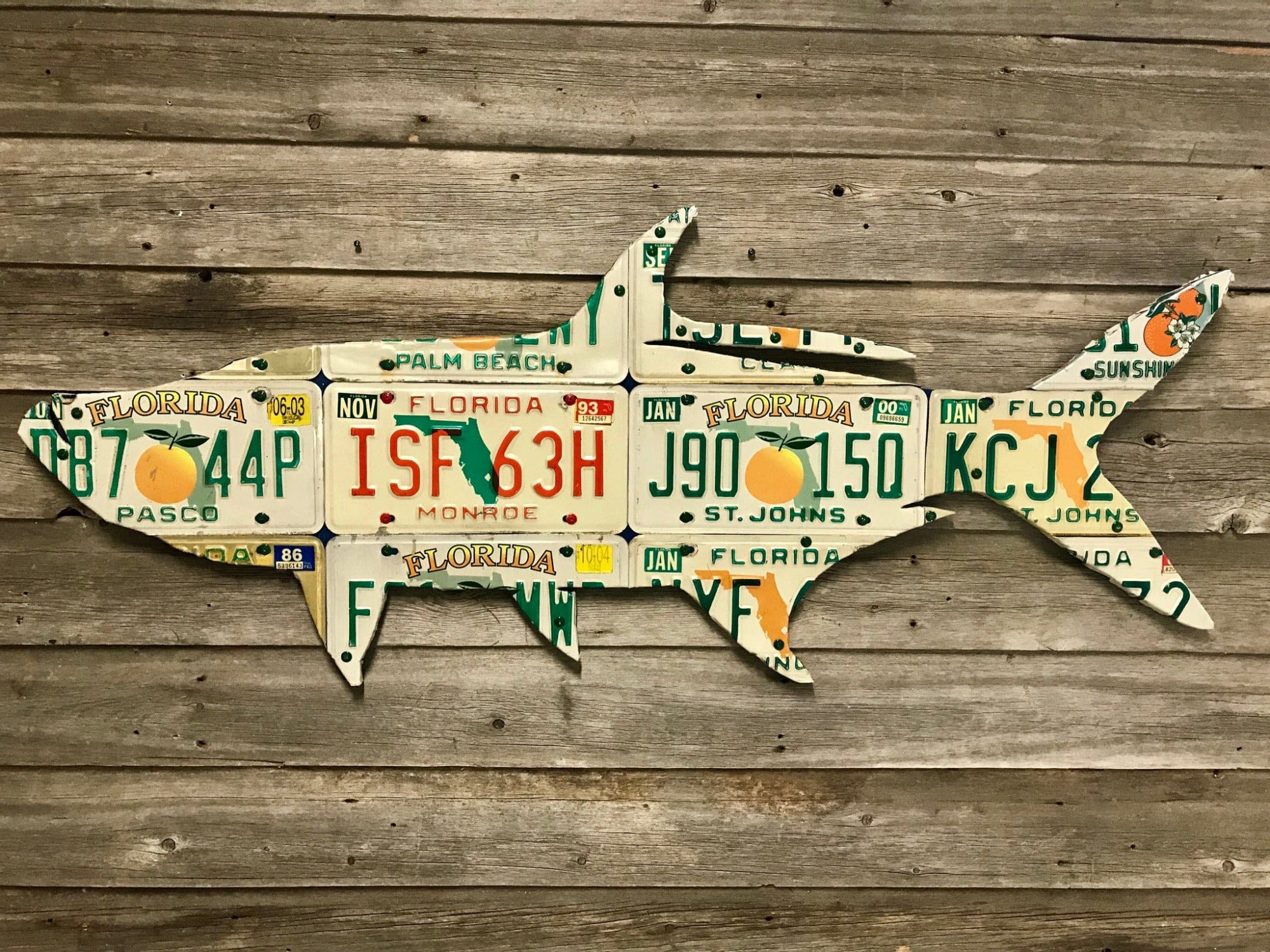 Florida Orange Tarpon License Plate Artwork - Image 1