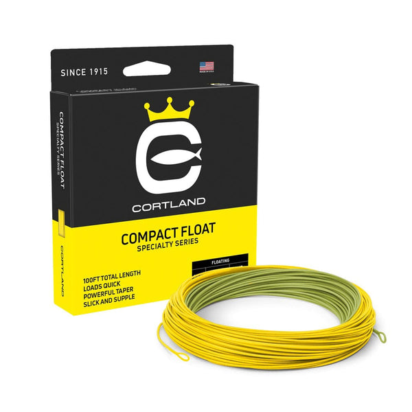 (取寄) コートランド スペシャリティ コンパクト フロート フライ ライン - Cortland Specialty Compact Float Freshwater-Saltwater Fly Line - 100'  Green/Yellow Cortland Compact Specialty Floating Fly Line | Trident Fly Fishing