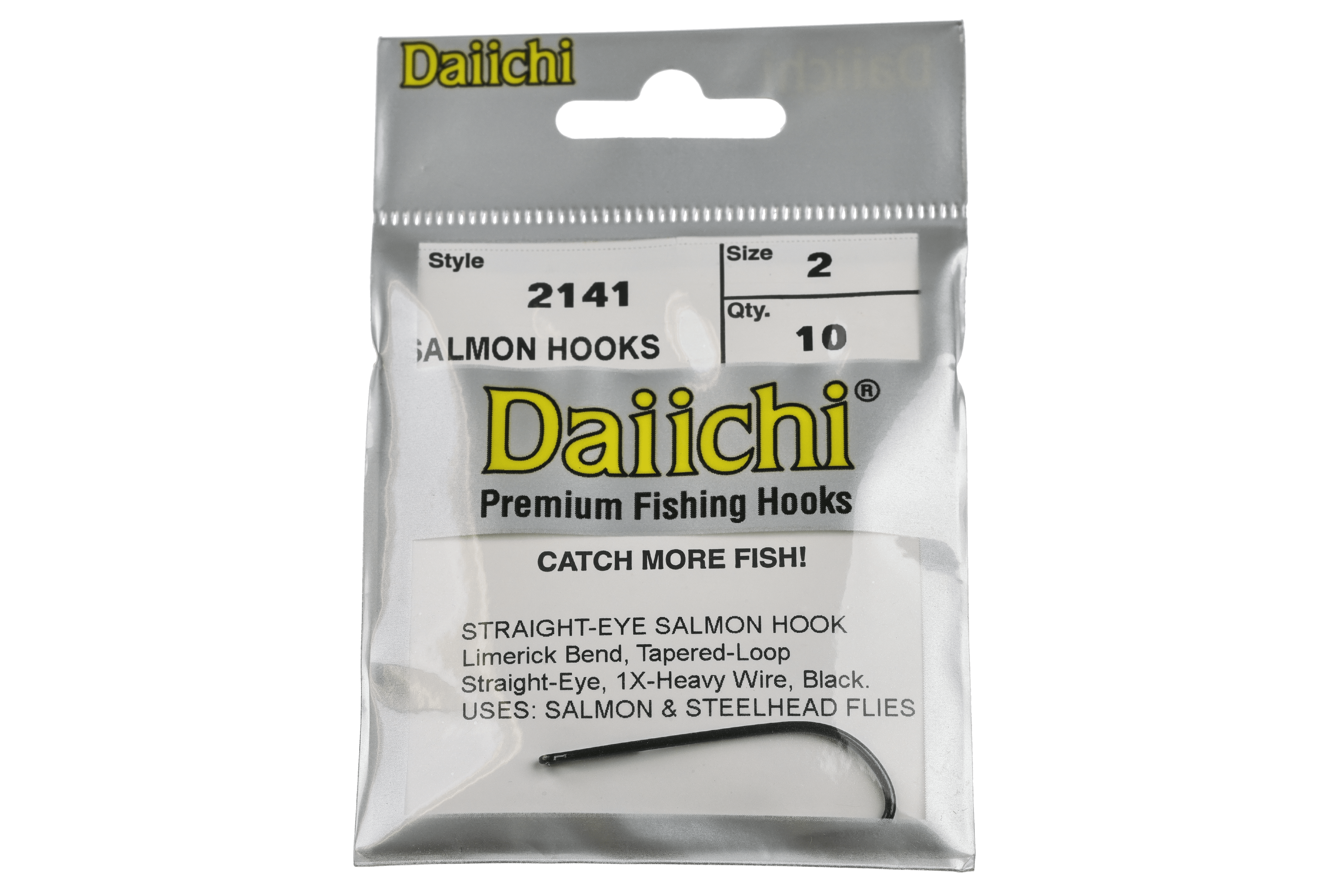 Daiichi 2141 Straight Eye Salmon Hooks