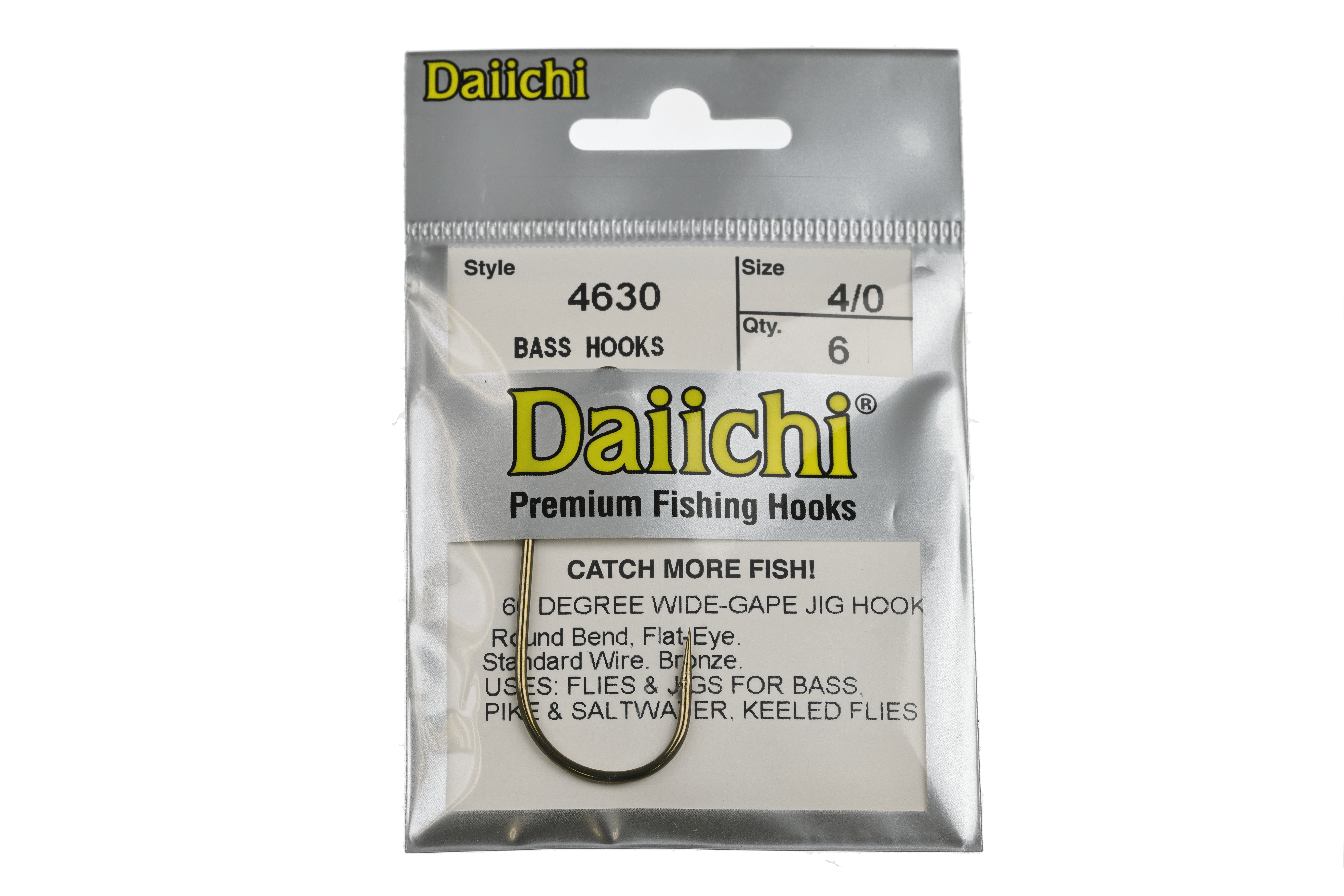 Daiichi 4630 60 Degree Jig Hooks