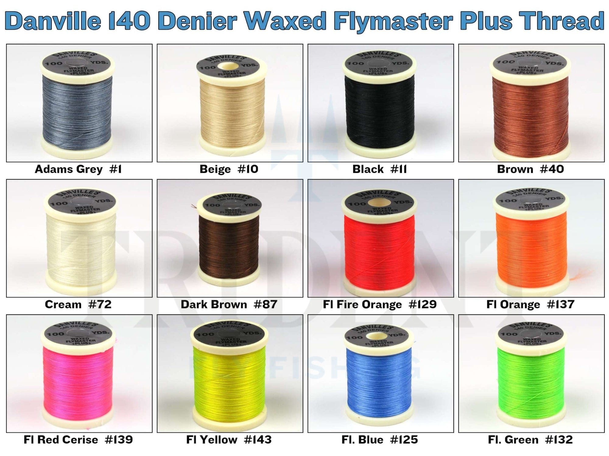 Danville 140 Denier Waxed Flymaster Plus Thread | Trident Fly Fishing