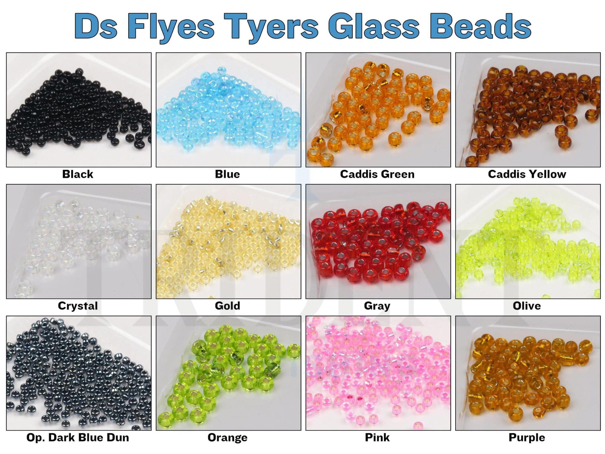 D's Flyes Tyers Glass Beads