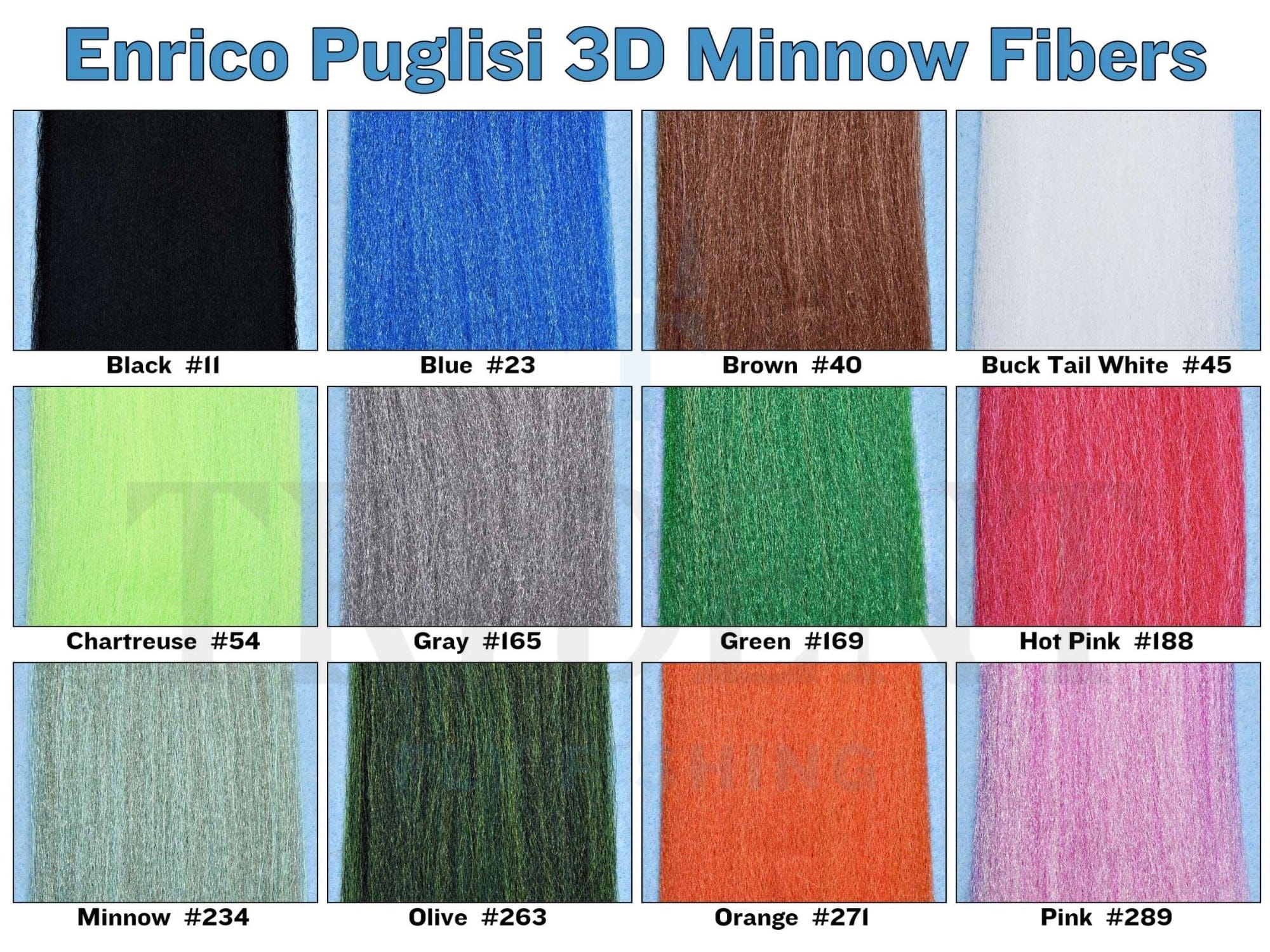 Enrico Puglisi 3D Minnow Fiber Trident Fly Fishing