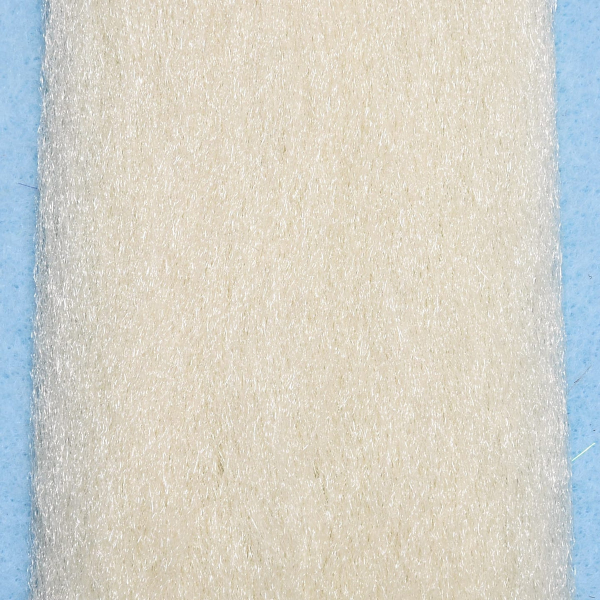 Ivory Enrico Puglisi EP Fibers slab, fine shimmering synthetic fly tying fiber with soft, dense texture