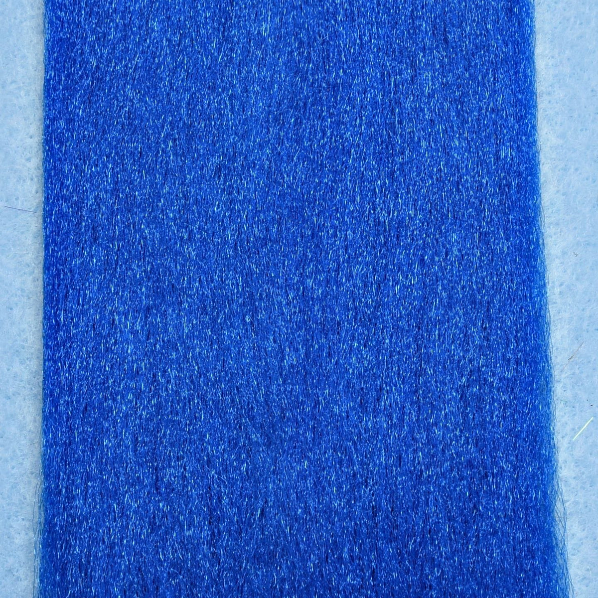 Enrico Puglisi EP Fibers royal blue synthetic sheet with fine shimmering strands for fly tying