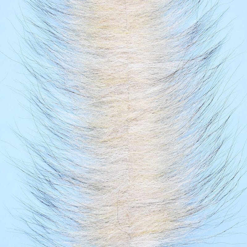 Enrico Puglisi Foxy Brush pale cream fox fur with long dark-tipped guard hairs for fly tying