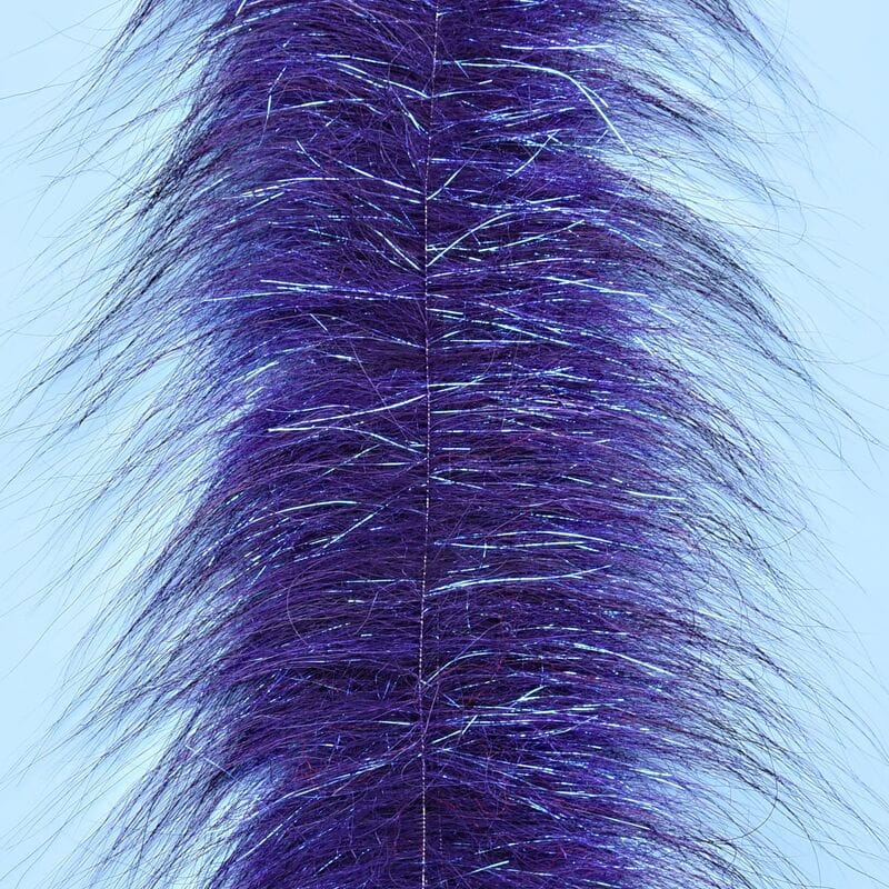 Purple Enrico Puglisi Senyo Chromatic brush with long synthetic fur and iridescent blue flash fibers for fly tying