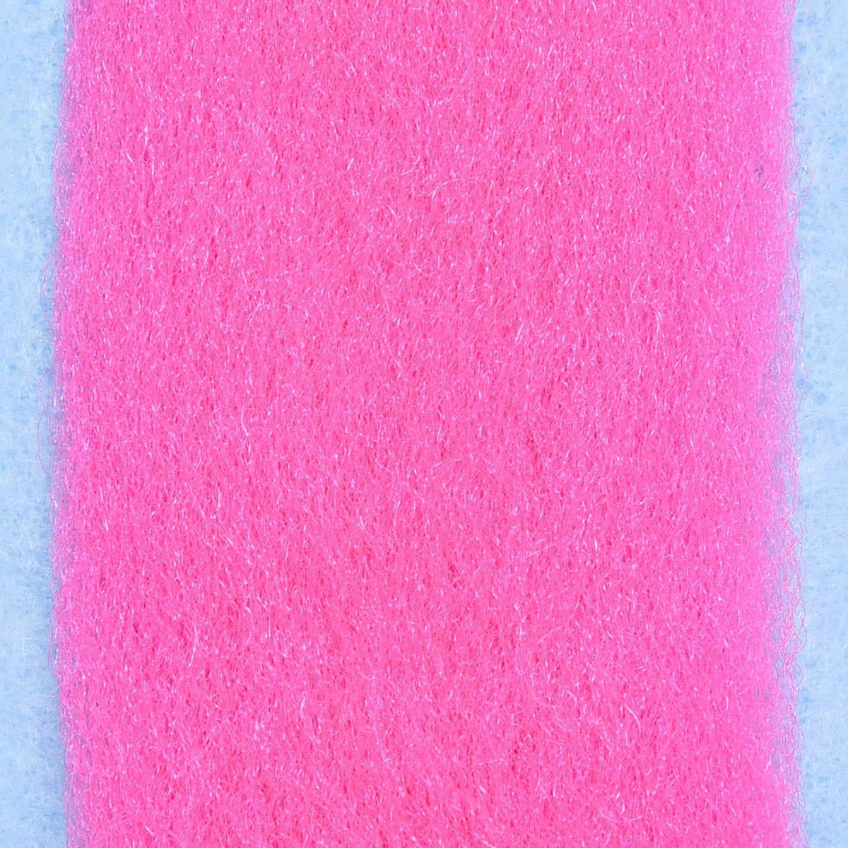 Hot pink Enrico Puglisi silky fibers strip with shimmer, soft synthetic fly tying material