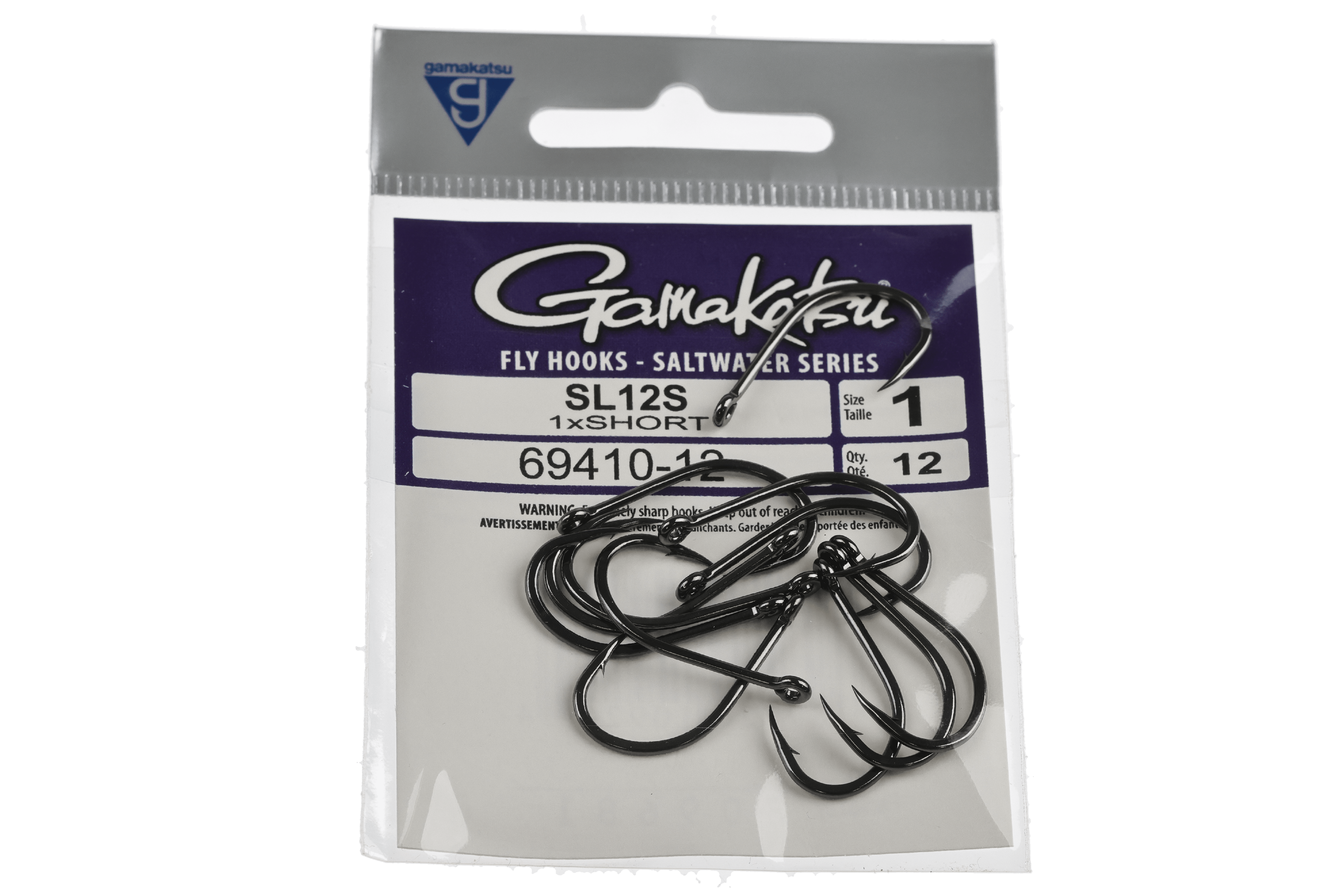 Gamakatsu SL12S 1X Short Big Game Wide Gap Hooks