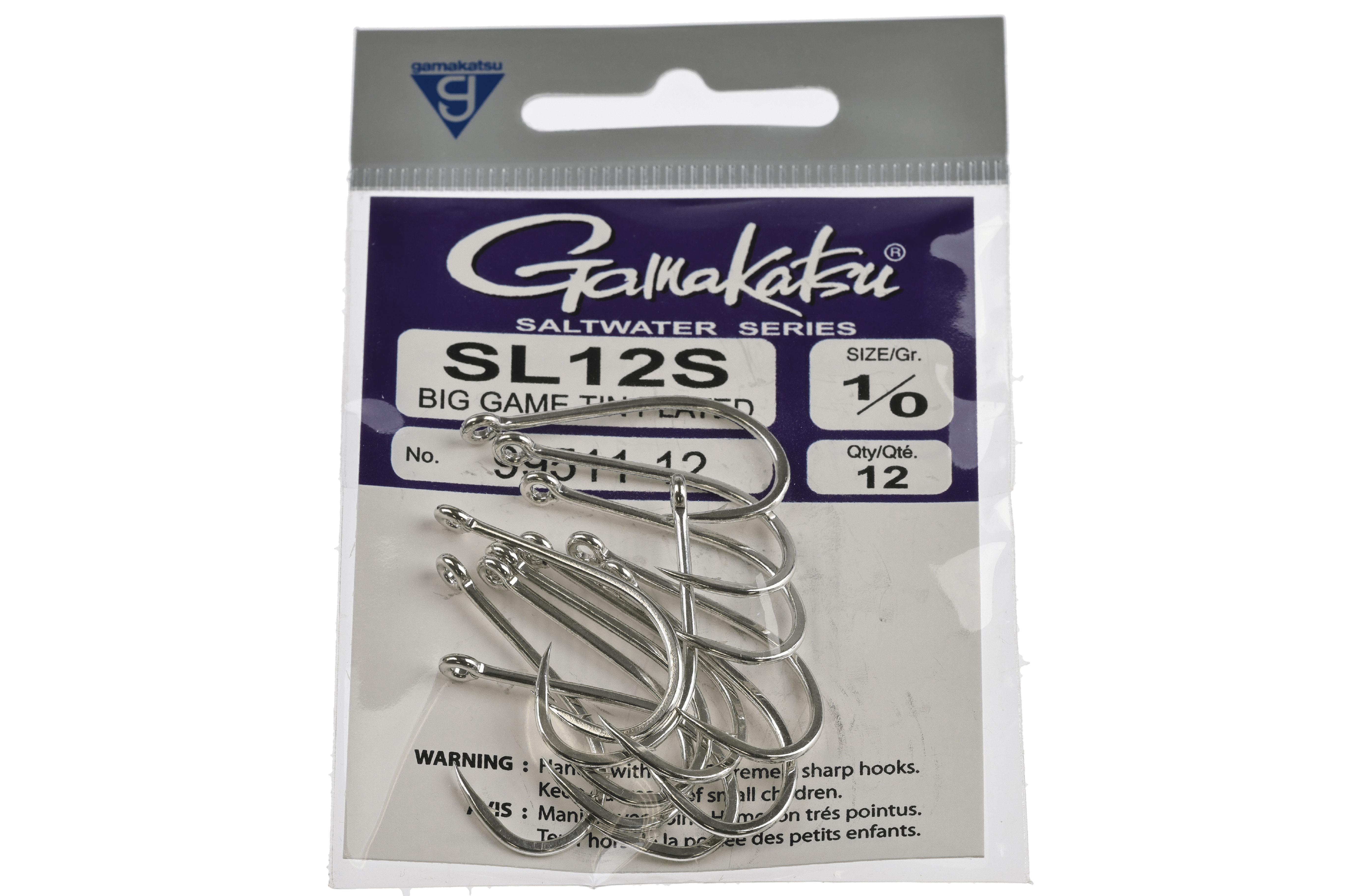 Gamakatsu SL12S Big Game Blue Water Hooks
