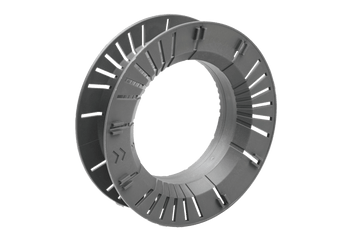 Greys Fin cassette spare spool grey plastic reel with radial slotted design and locking tabs