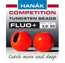 Hanak Competition Fluo+ Slotted Tungsten Beads