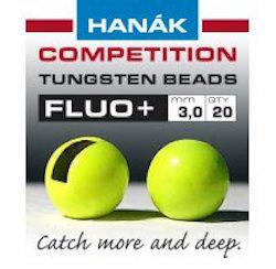 Hanak Competition Fluo+ Slotted Tungsten Beads