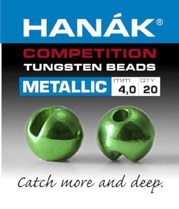 Hanak Competition Metallic+ Slotted Tungsten Beads
