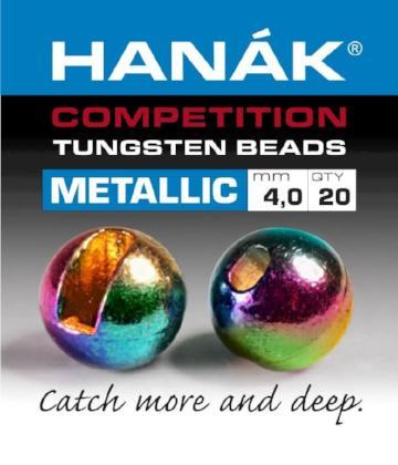 Hanak Competition Metallic+ Slotted Tungsten Beads