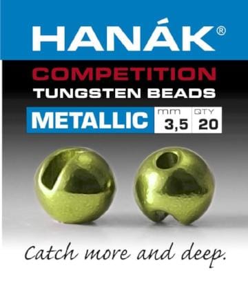 Hanak Competition Metallic+ Slotted Tungsten Beads