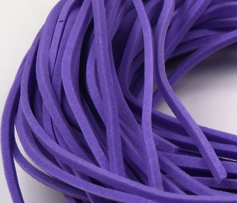 Purple Chicone's fettuccine foam strips, thin soft foam for fly tying, closed-cell material for lures