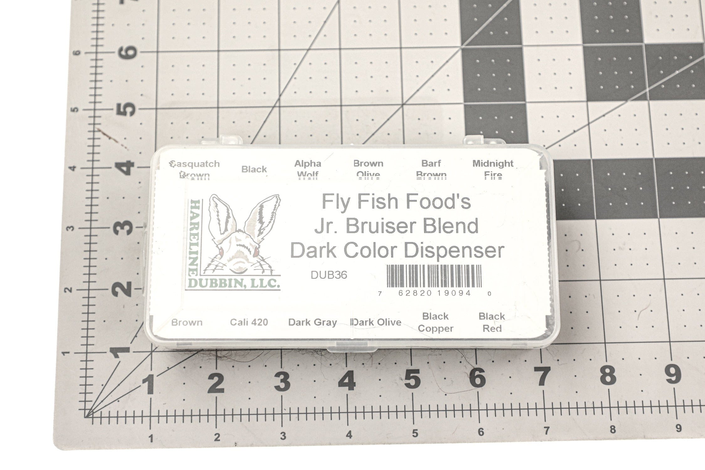 Fly Fish Food's Jr. Bruiser Blend Dubbing Dark - Multi Color Assortment w/ Dispenser