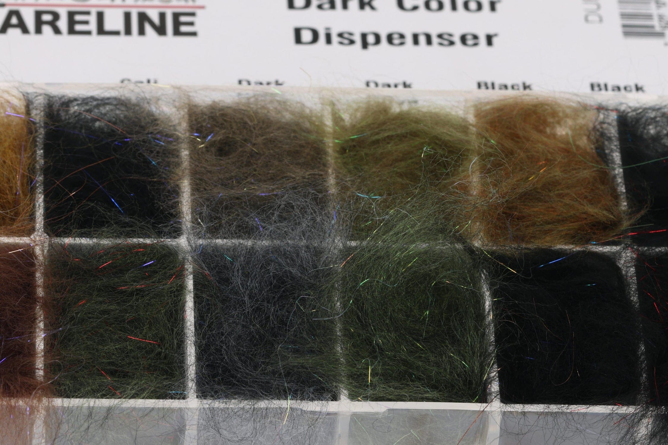 Fly Fish Food's Jr. Bruiser Blend Dubbing Light - Multi Color Assortment w/ Dispenser