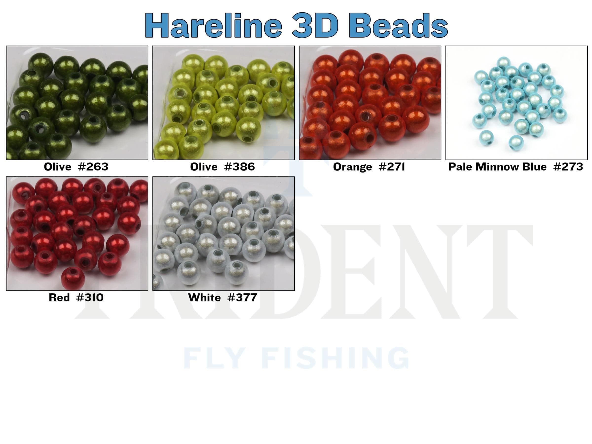 Hareline 3D Beads