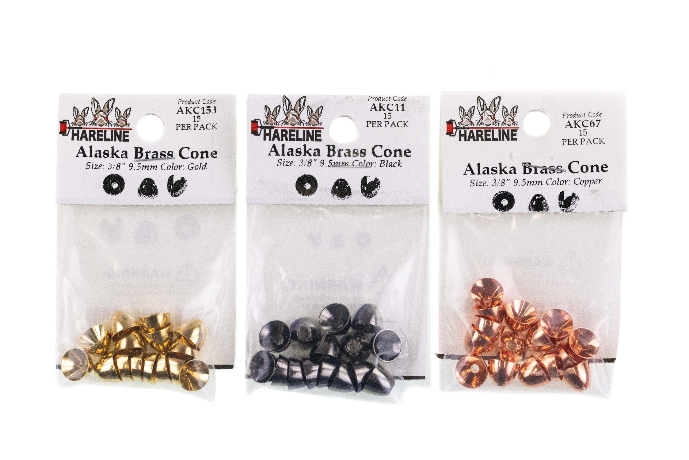 Hareline Alaska Brass Cones