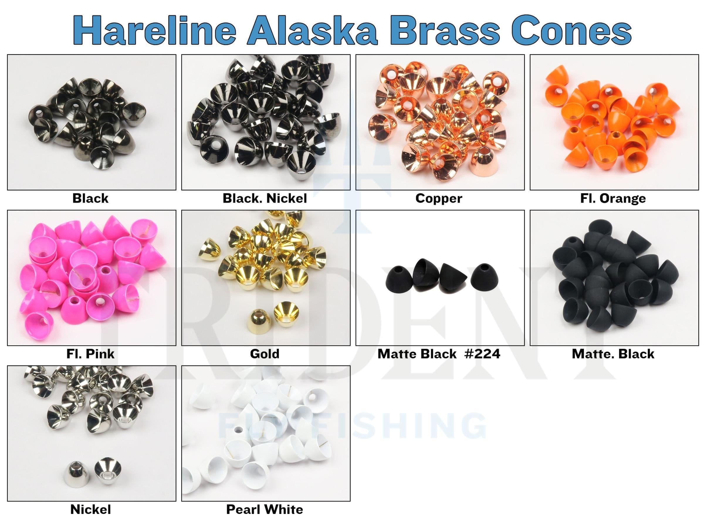Hareline Alaska Brass Cones