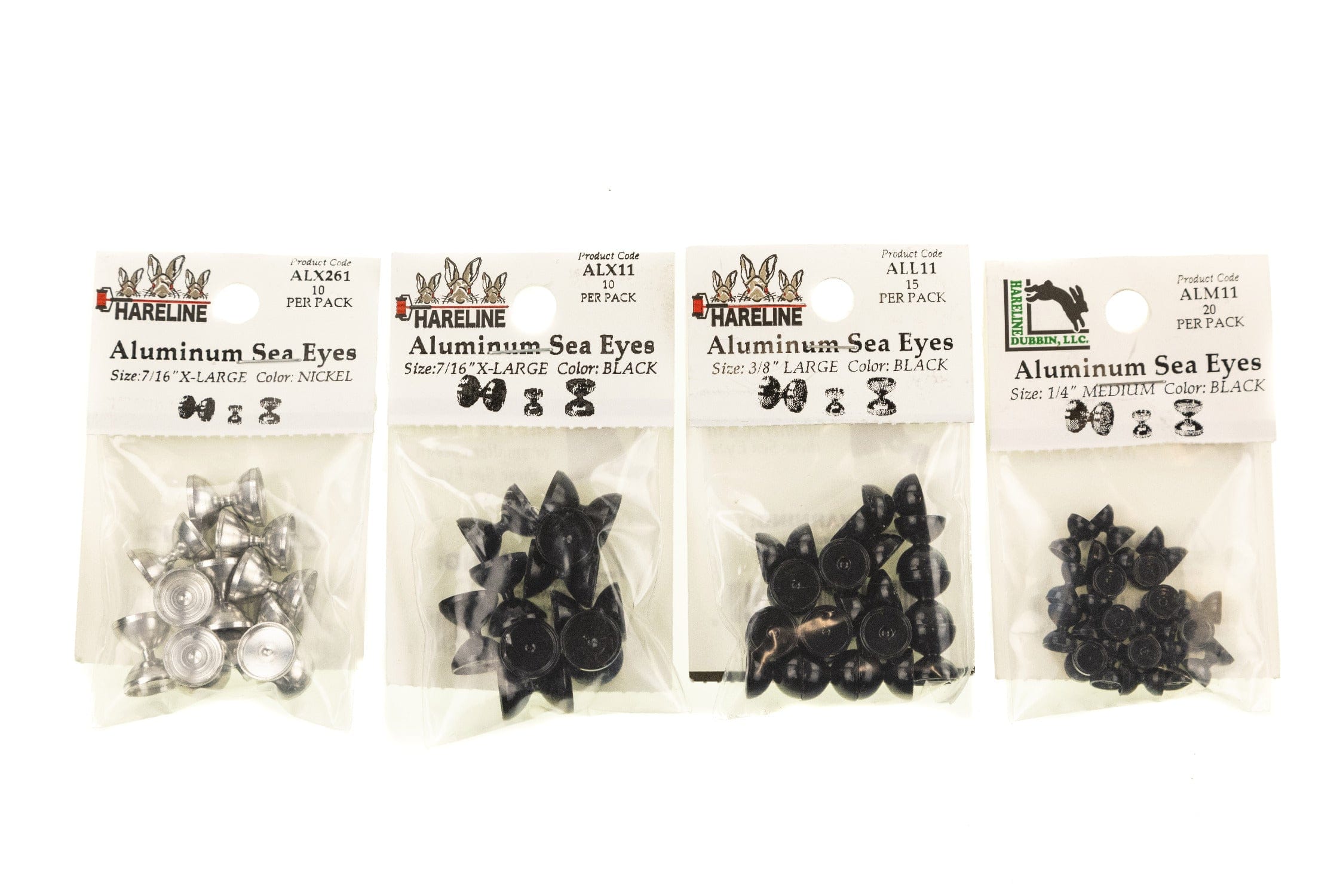 Hareline Aluminum Sea Eyes