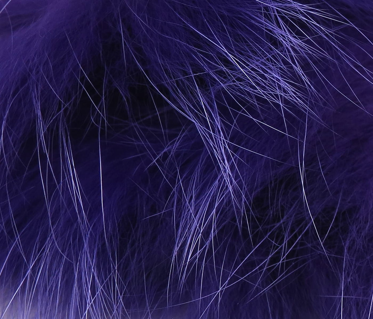 Deep purple Hareline Arctic Fox zonker strips, long wispy fur and guard hairs for fly tying