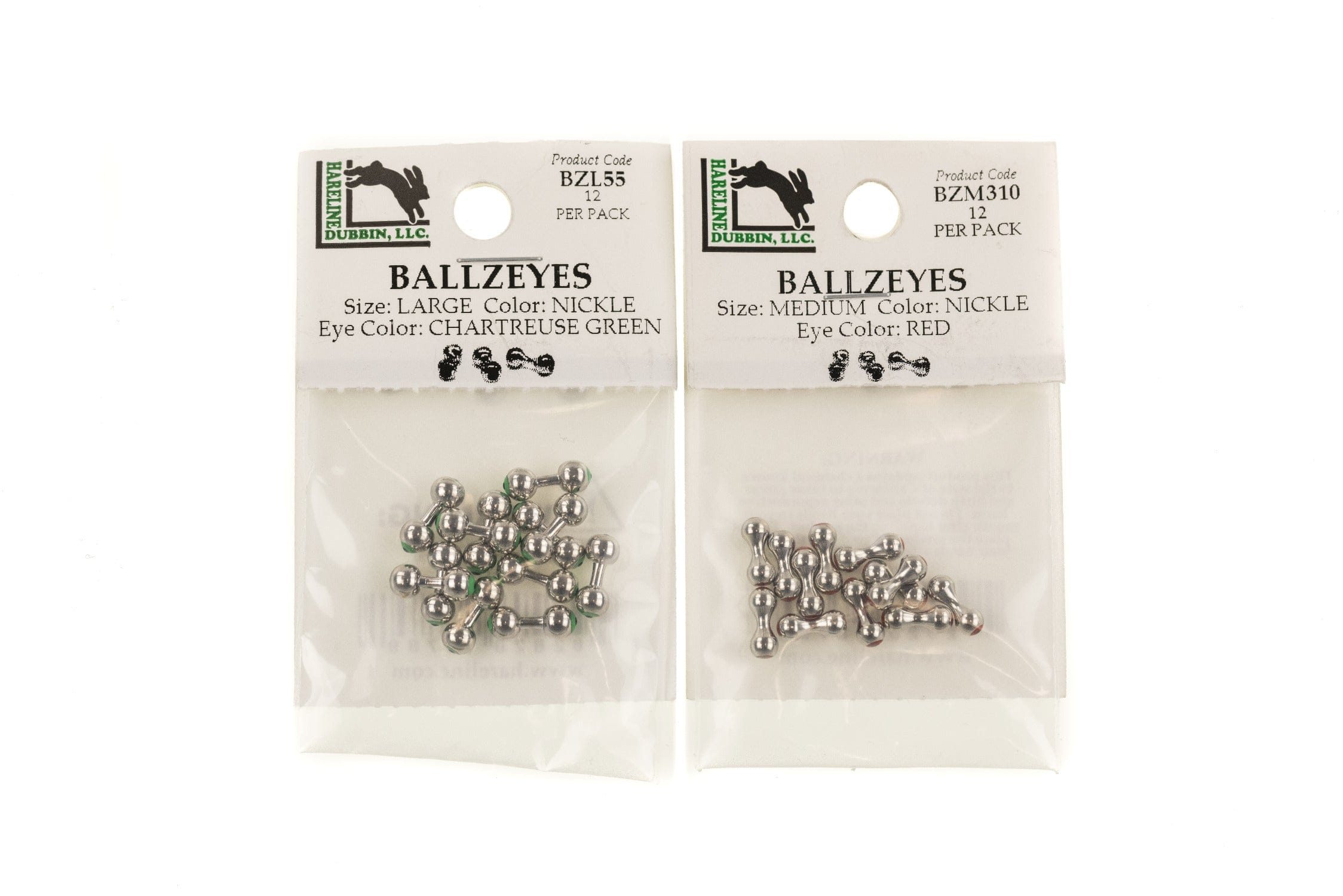Hareline Brass Ballzeyes Barbell Eyes