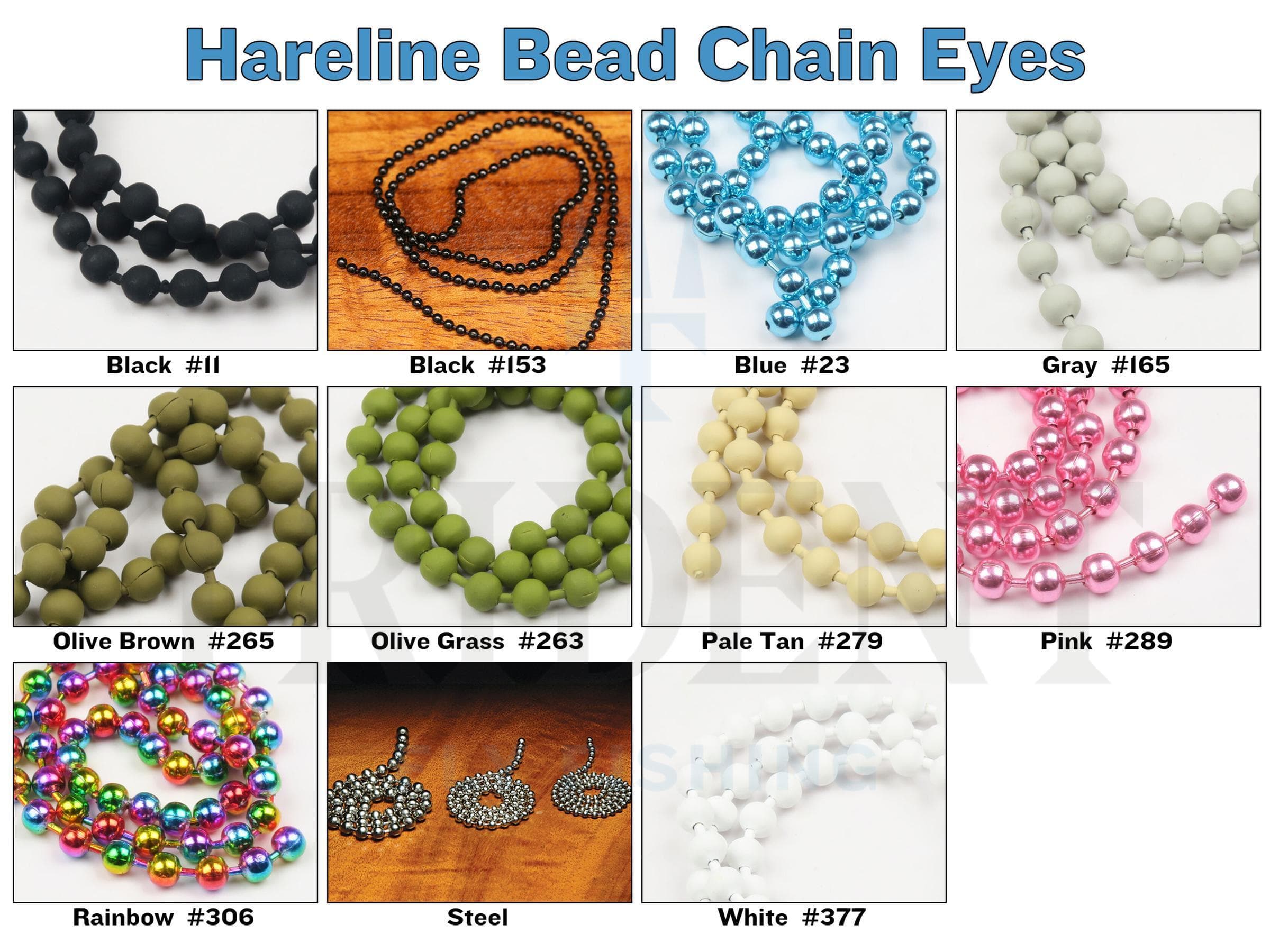 Hareline Bead Chain Eyes