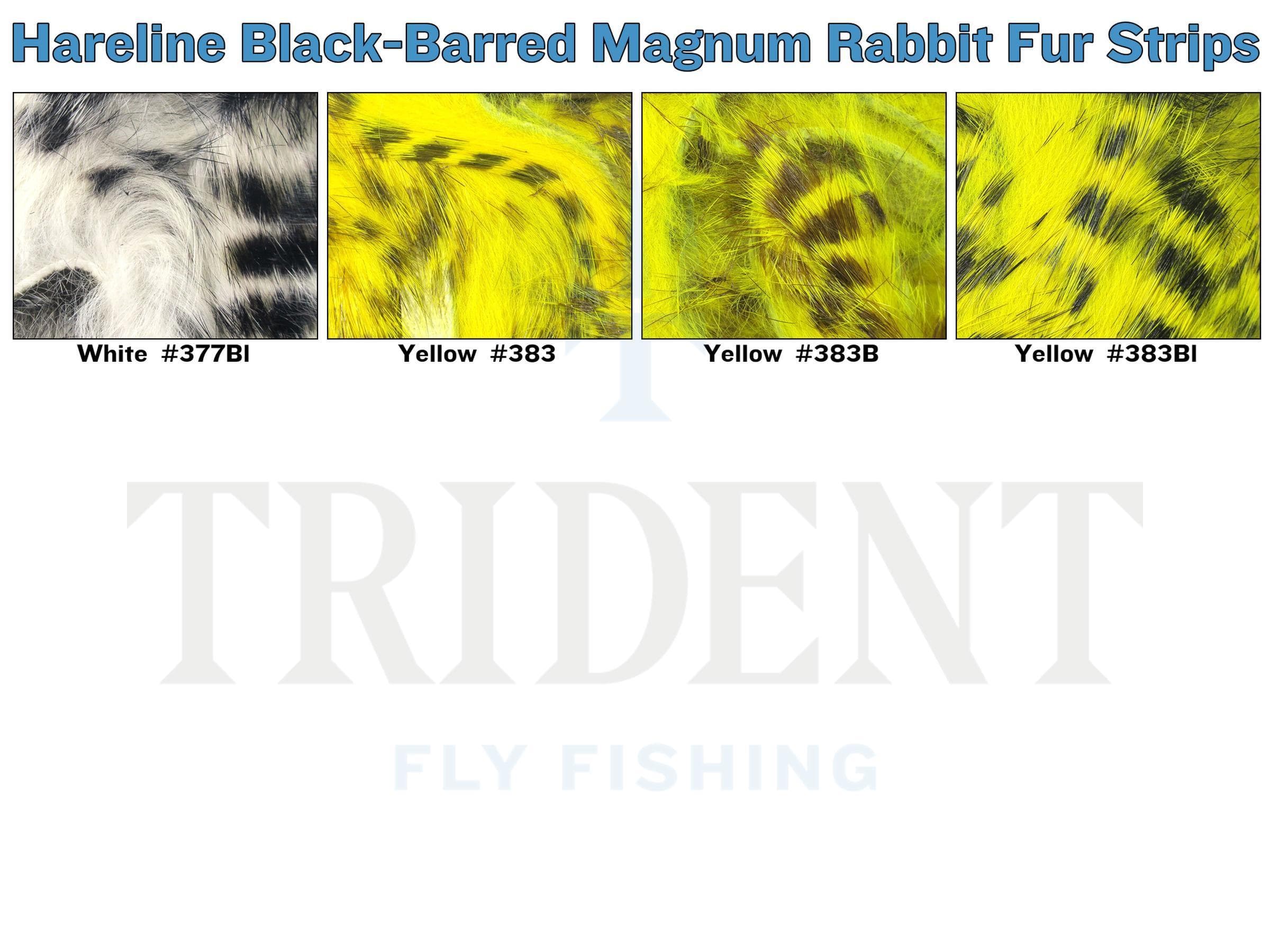 Hareline Black-Barred Magnum Rabbit Fur Strips