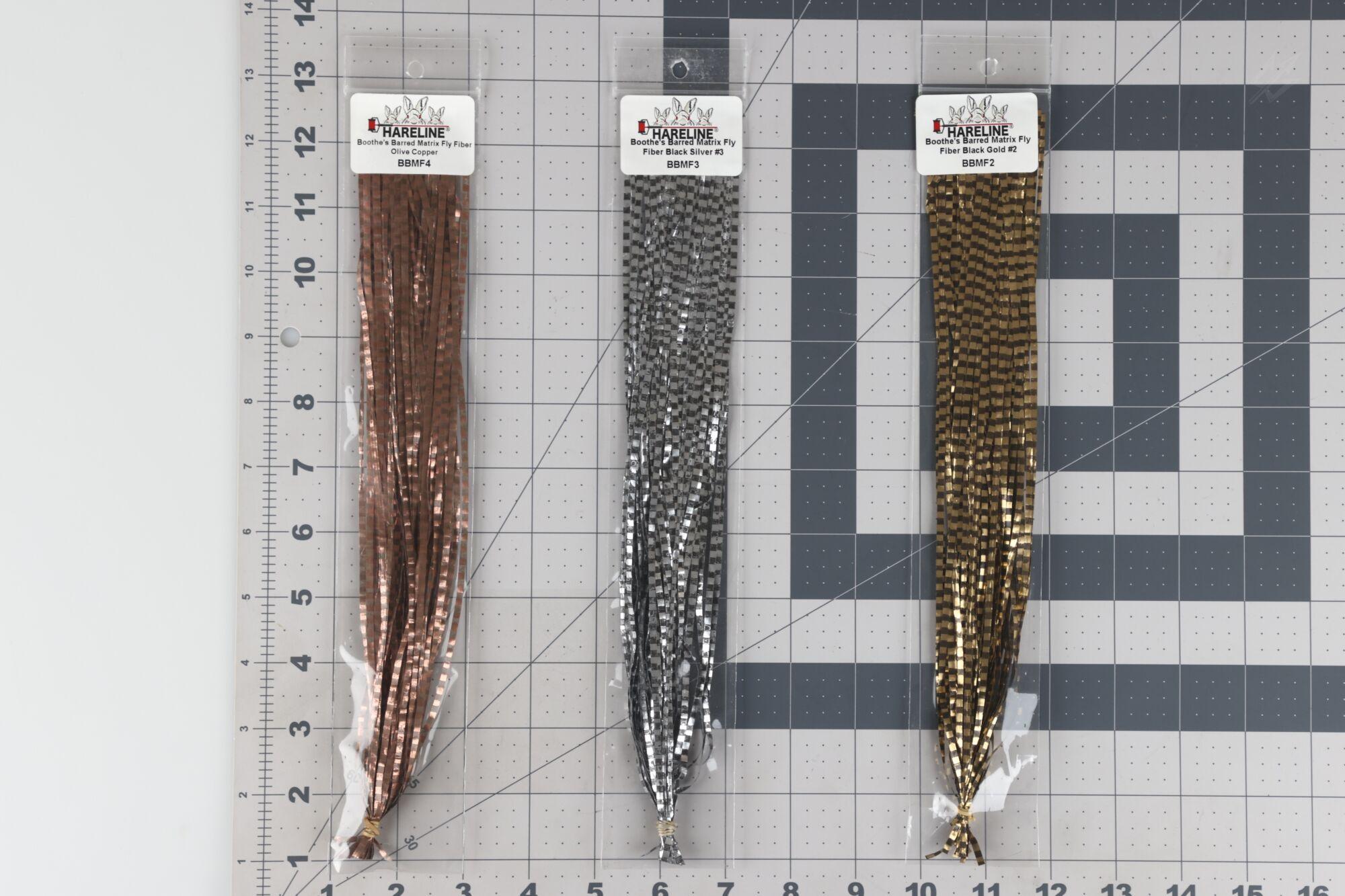Hareline Boothe's Barred Matrix Fly Fiber