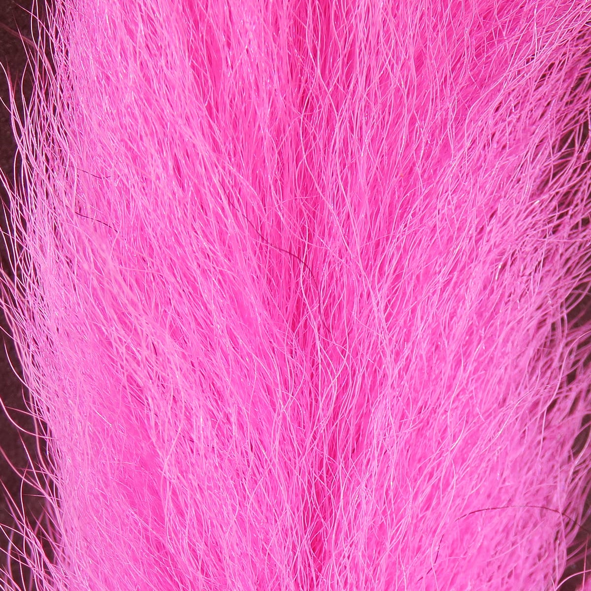 Hareline calf tails dyed hot pink, long fine soft fur fibers for fly tying flies