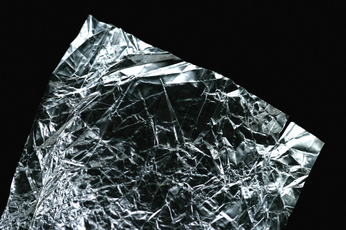Hareline Clear Wing crinkled translucent silver wing material, reflective synthetic film for fly tying