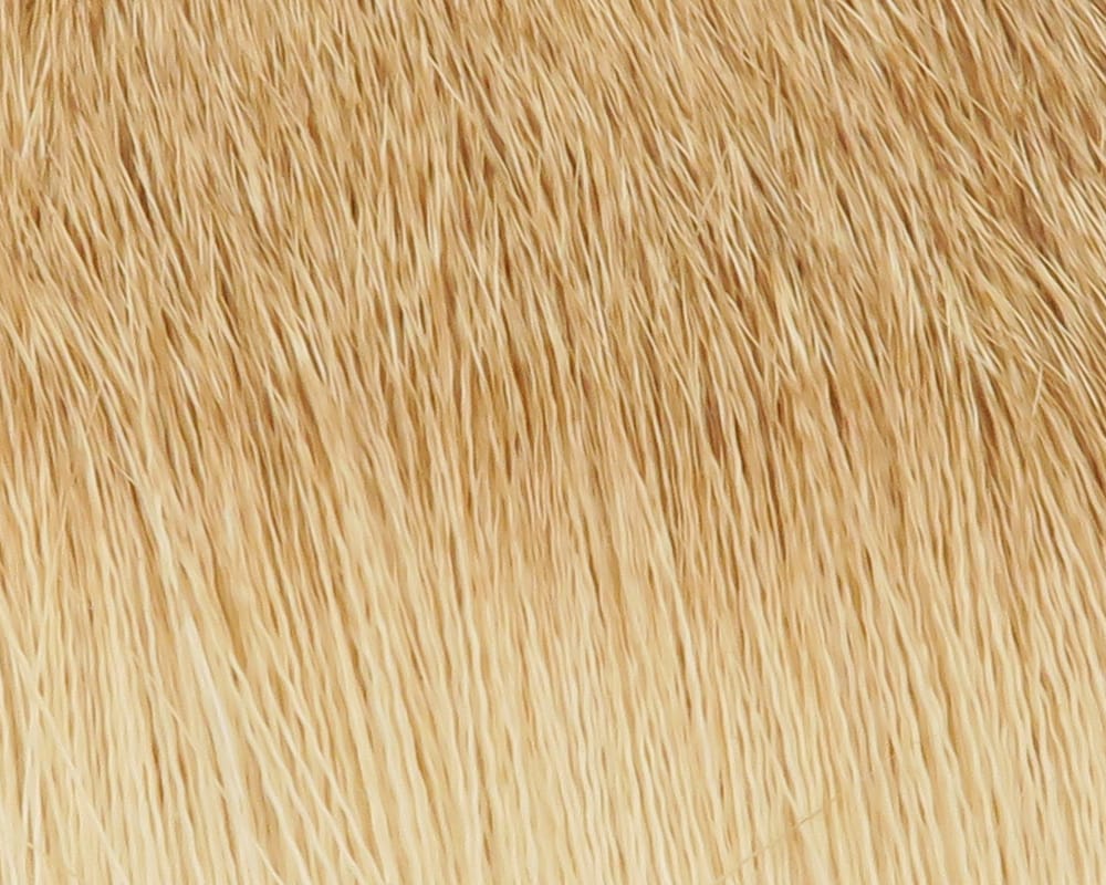 Hareline coastal blacktail deer body hair, tan-to-cream fine dense fur for fly tying