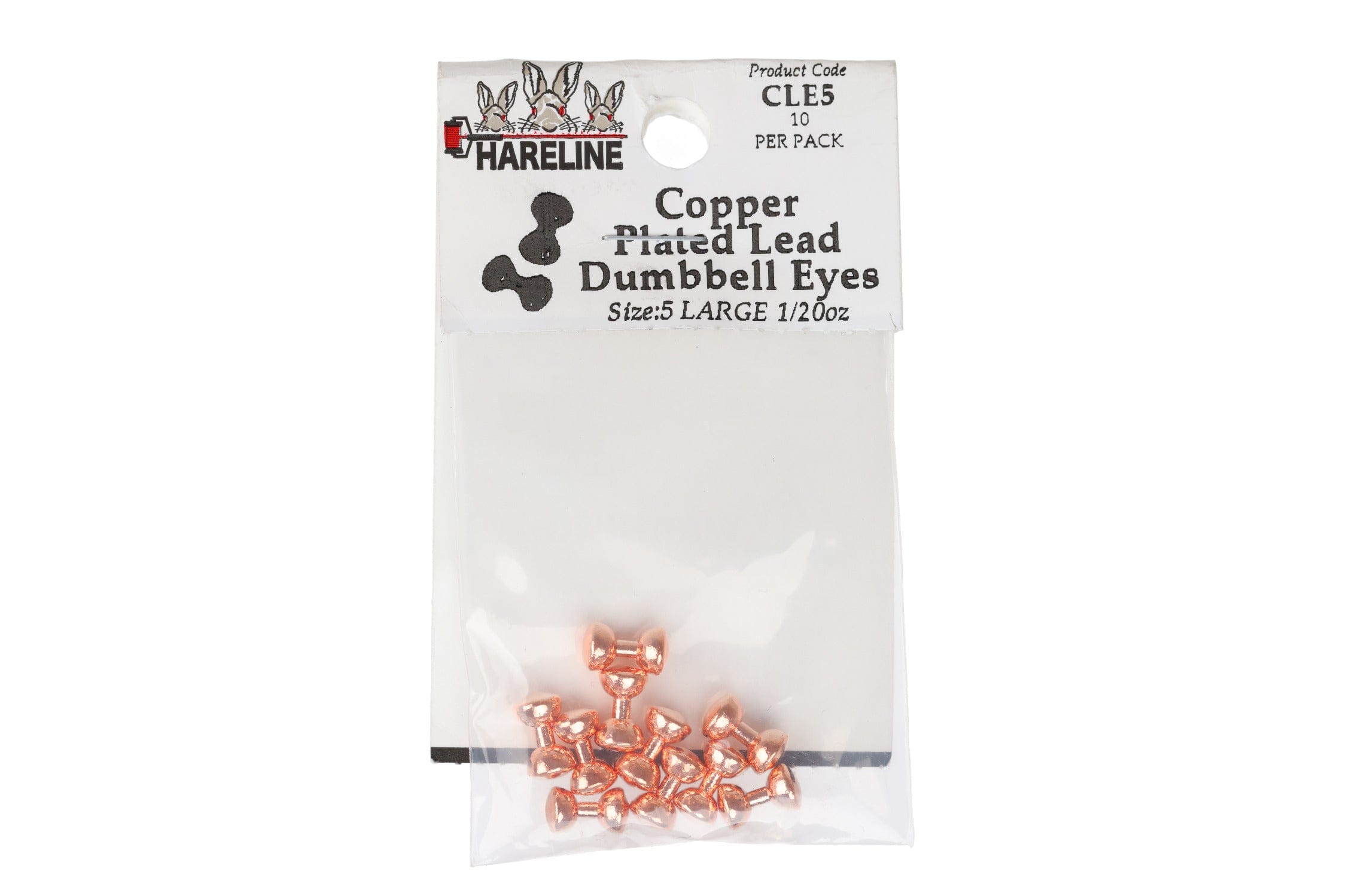 Hareline Copper Plated Lead Eyes