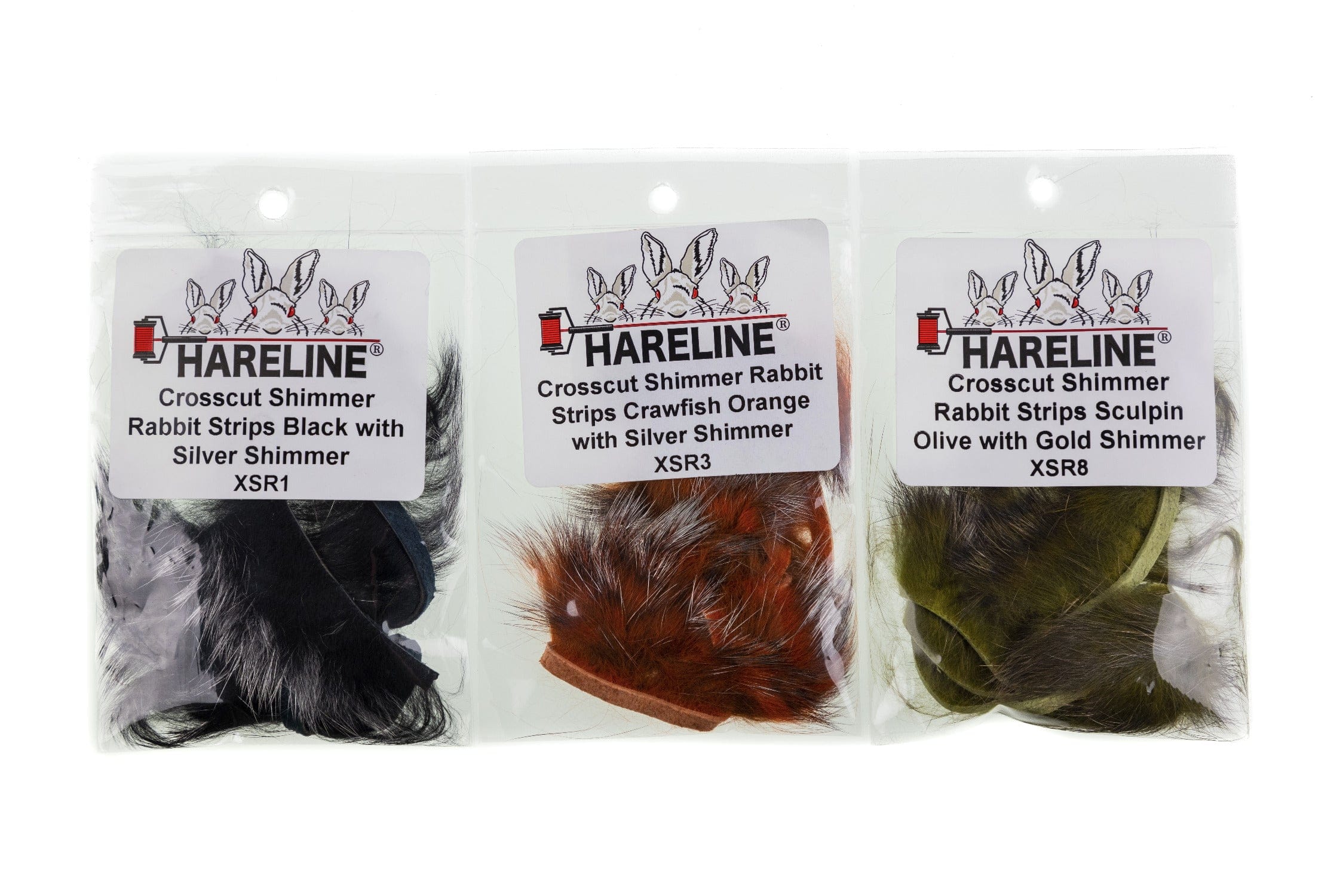 Hareline Crosscut Shimmer Rabbit Fur Strips