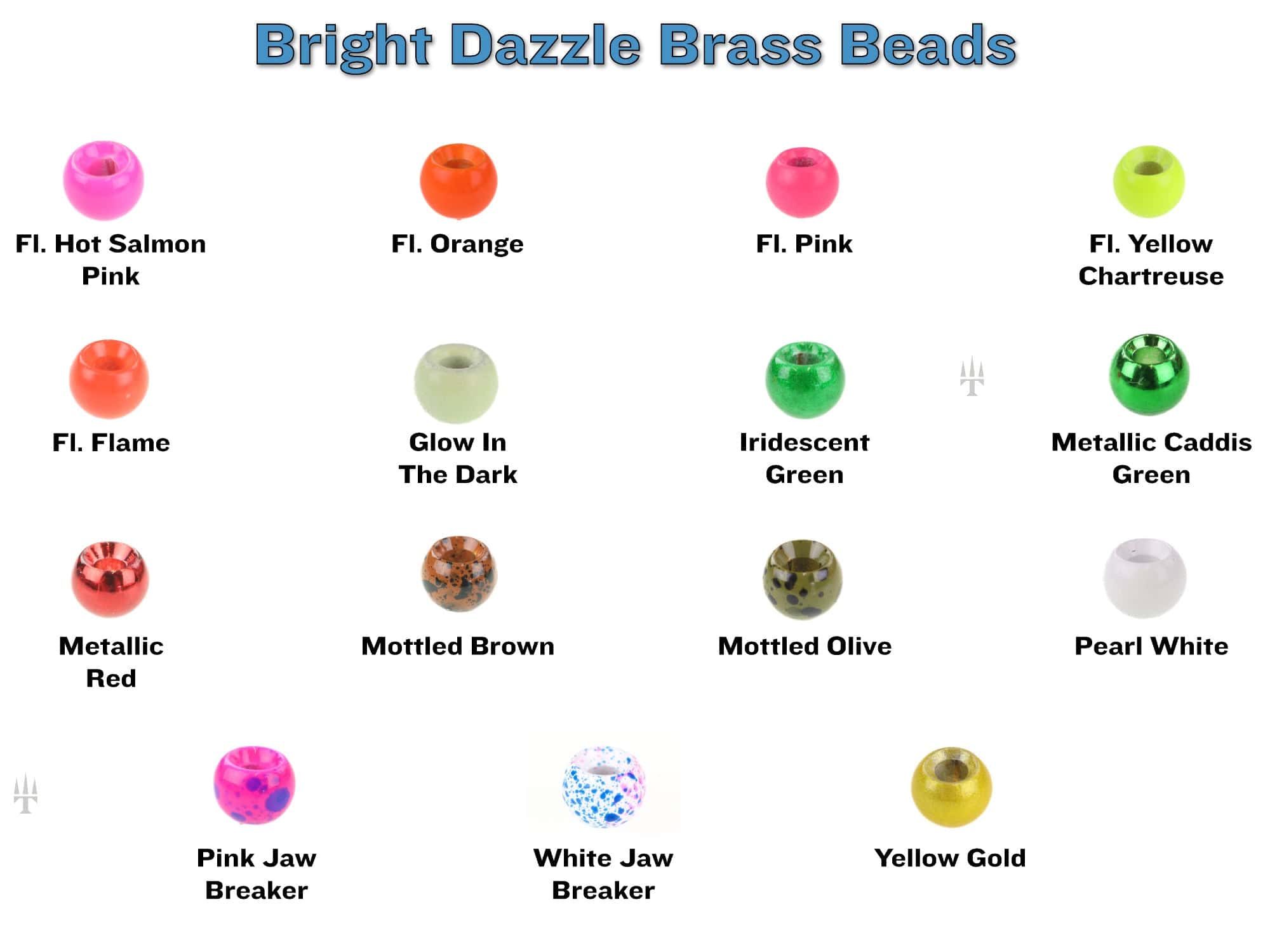 Hareline Dazzle Brass Beads