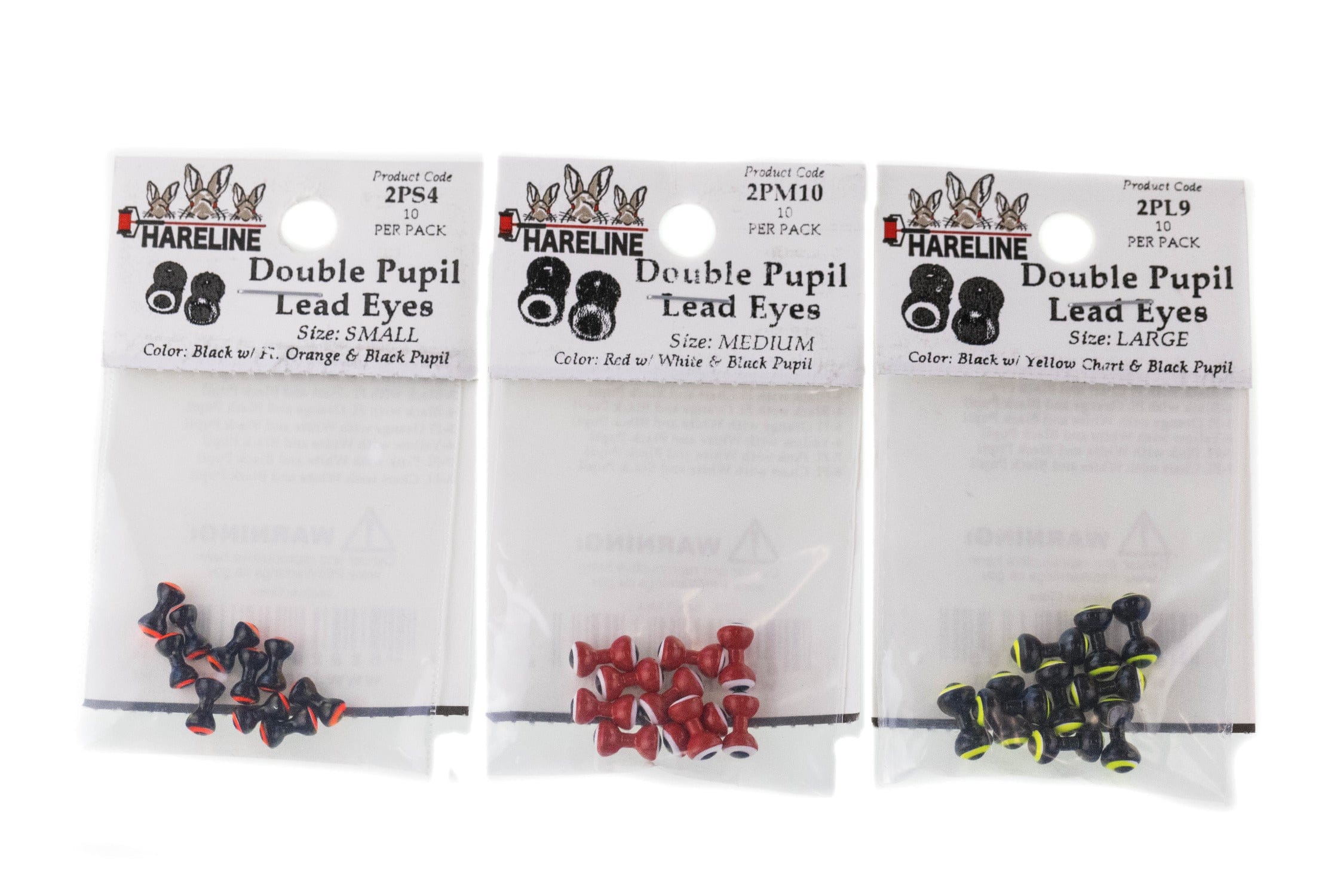 Hareline Double Pupil Lead Eyes