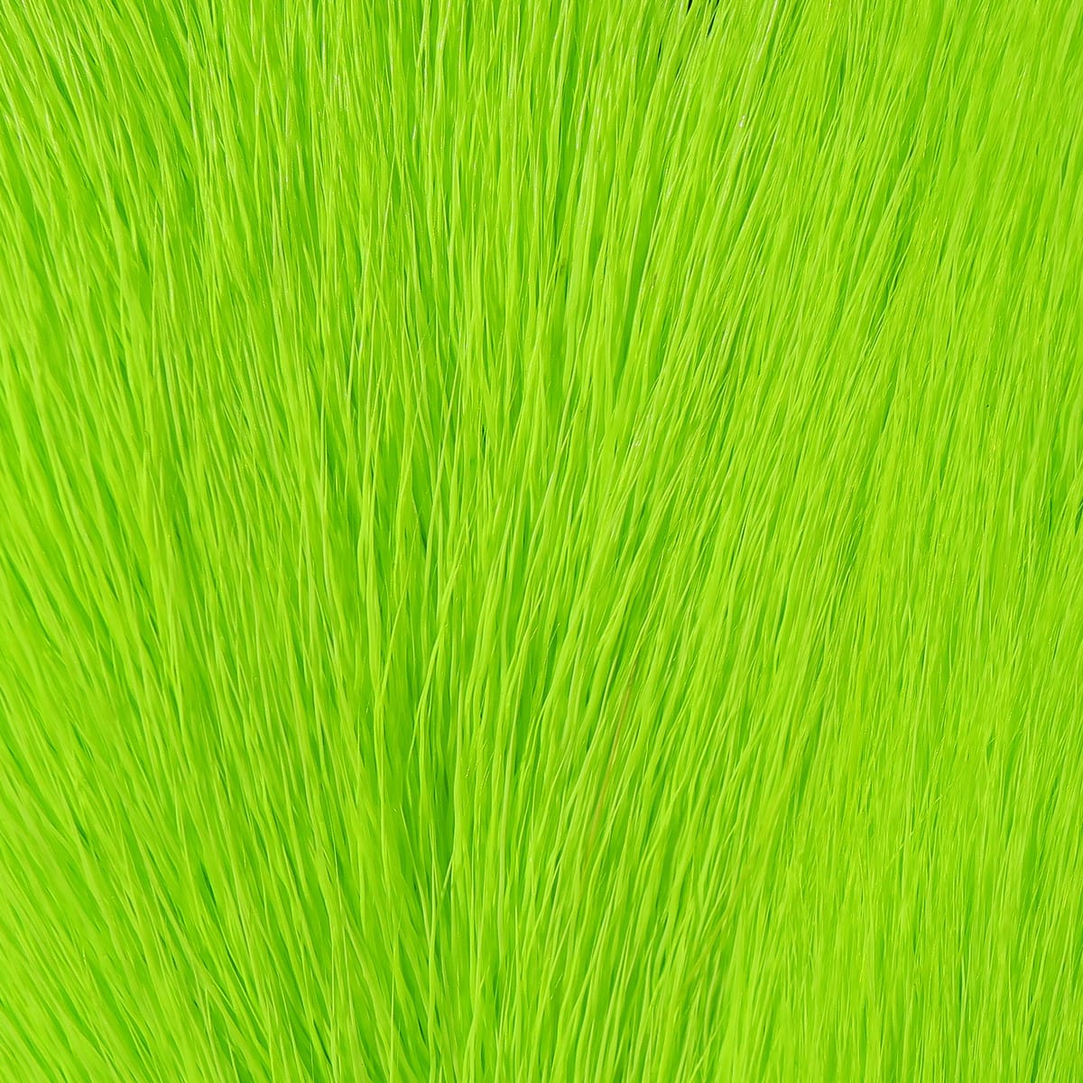 Chartreuse dyed deer belly hair, fine soft long fibers fanned for fly tying