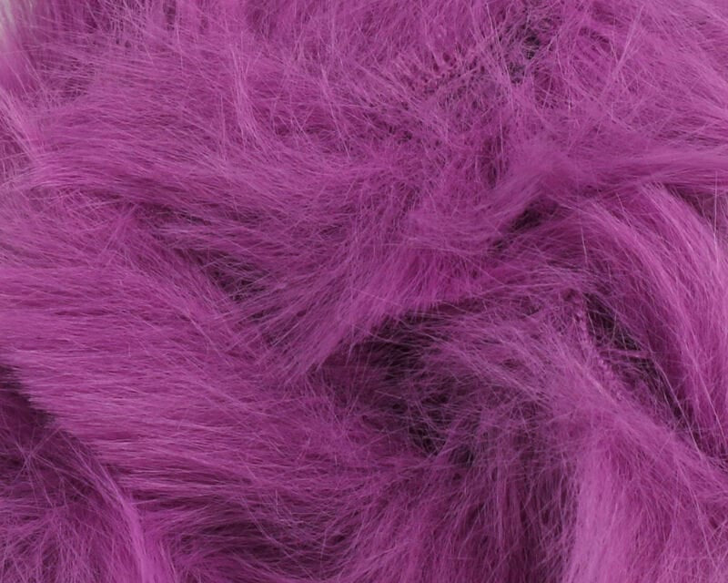 Magenta dyed rabbit fur, soft long-haired Hareline bunny strips for fly tying and craft projects
