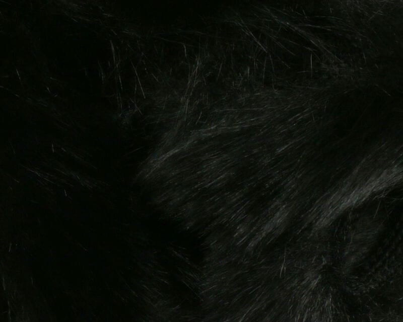 Black Hareline Extra Select craft bunny strips with glossy soft long rabbit fur for fly tying