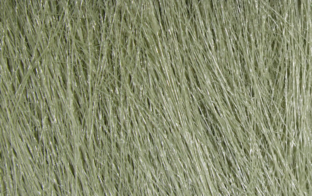 Pale olive Hareline Extra Select craft fur for fly tying, dense fine glossy synthetic fibers