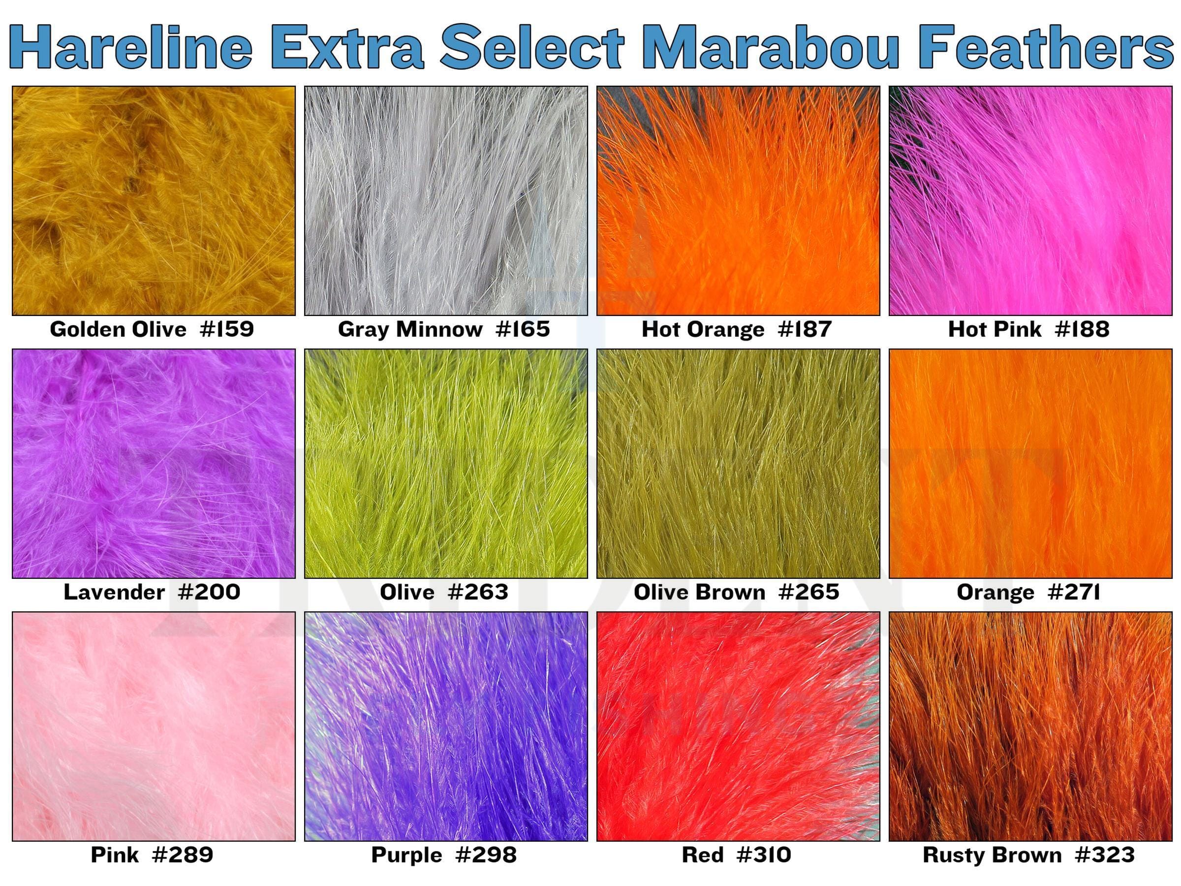 Hareline Extra Select Marabou Feathers