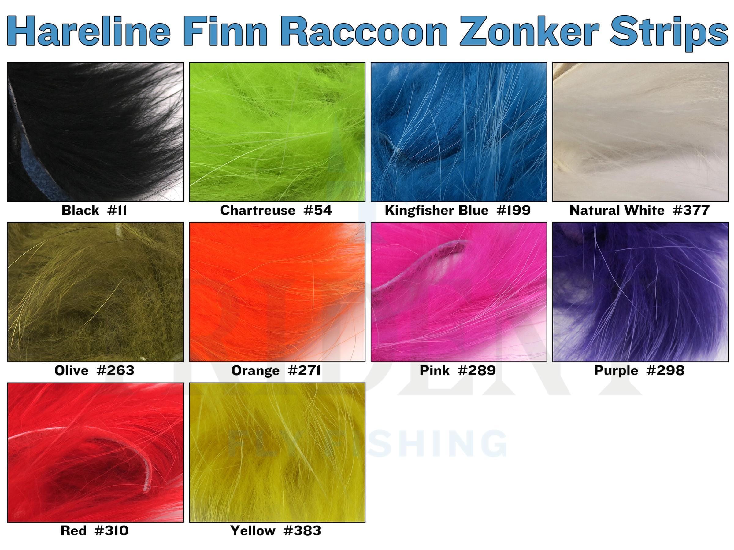 Hareline Finn Raccoon Zonker Strips