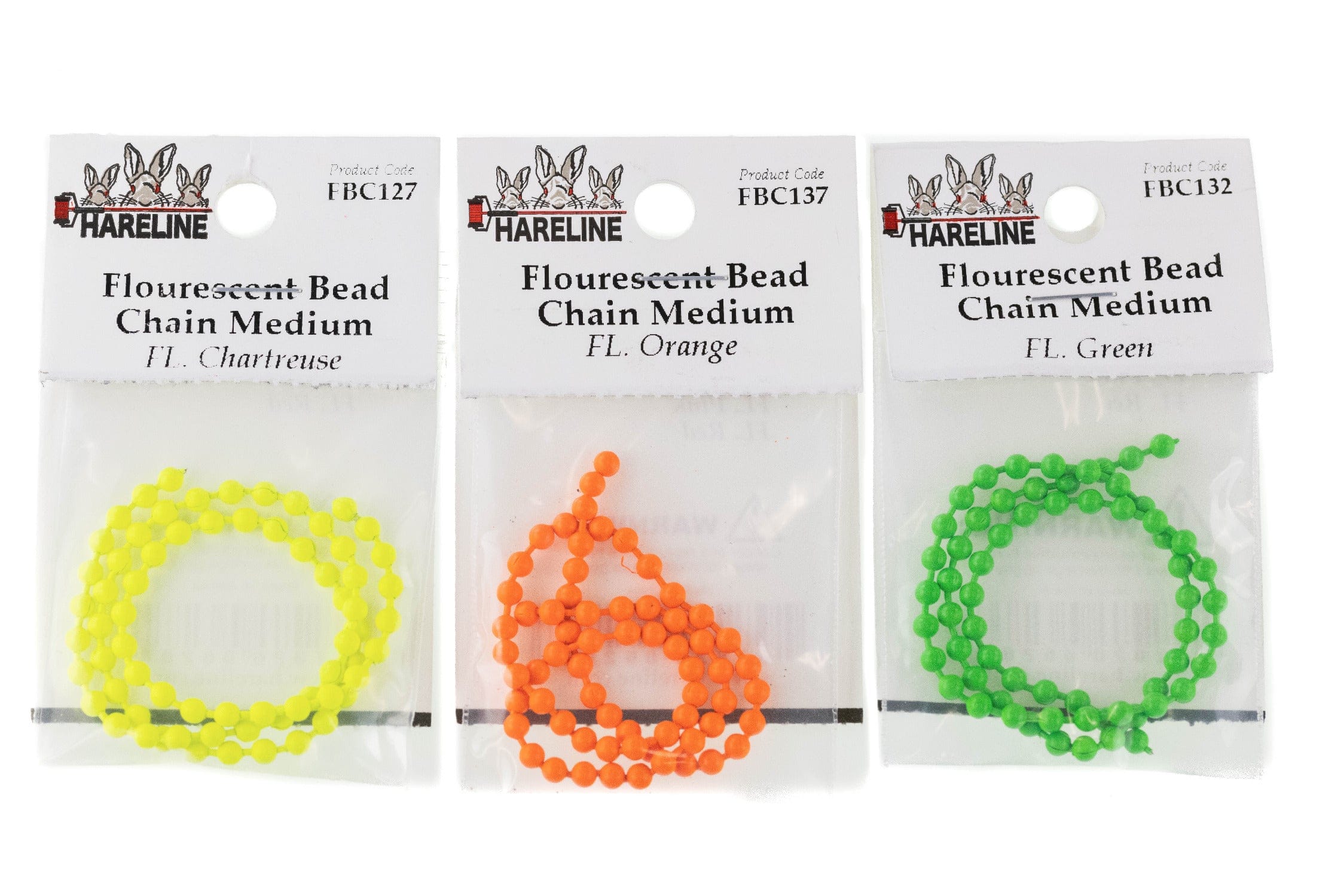 Hareline Fluorescent Bead Chain
