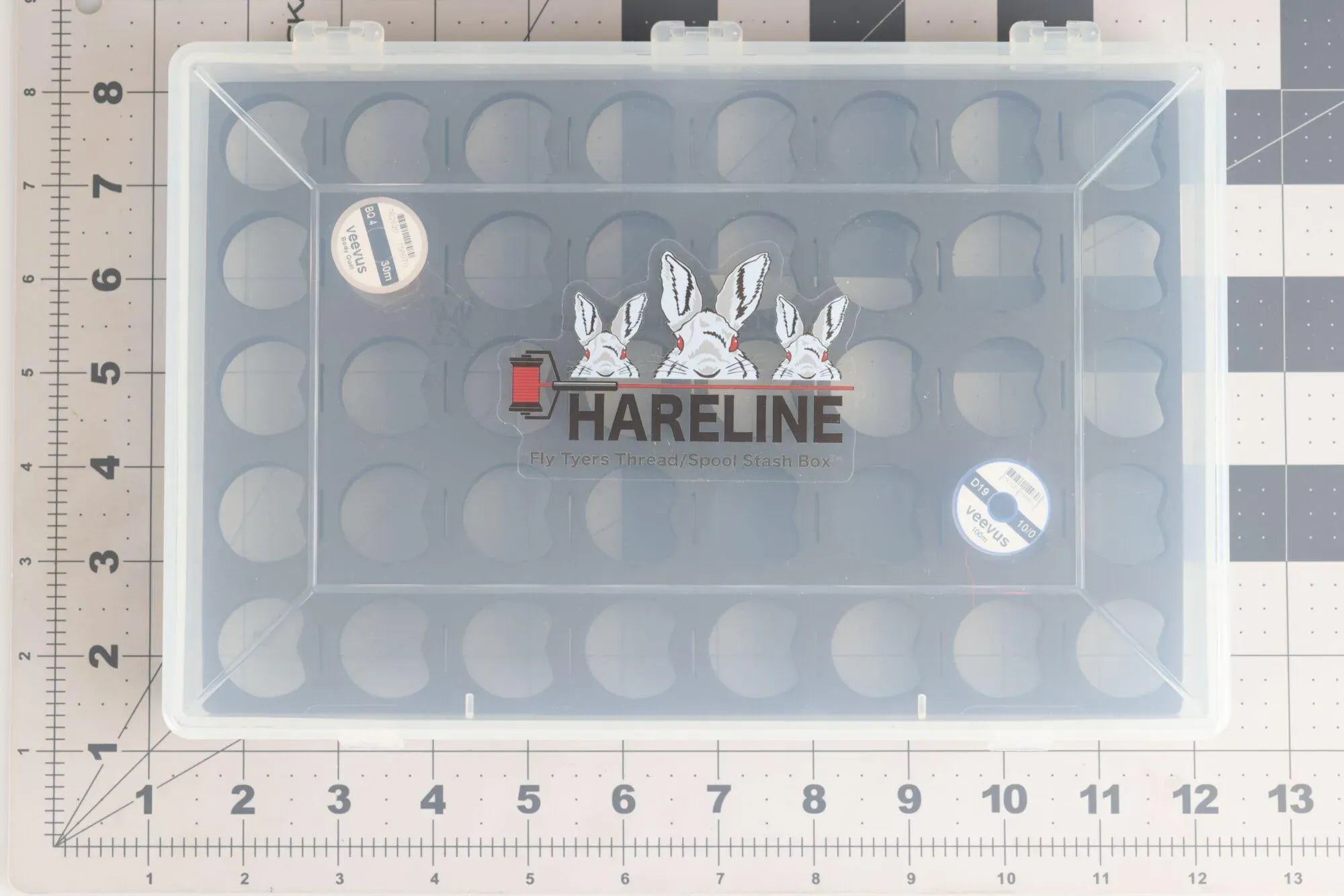 Hareline Fly Tyers Thread Spool Stash Box