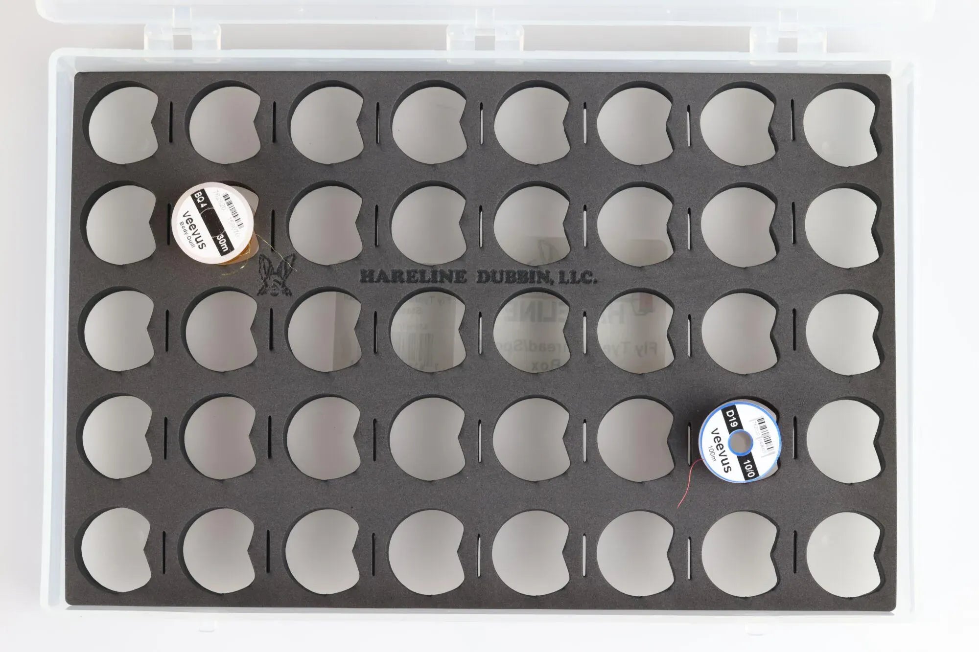 Hareline Fly Tyers Thread Spool Stash Box