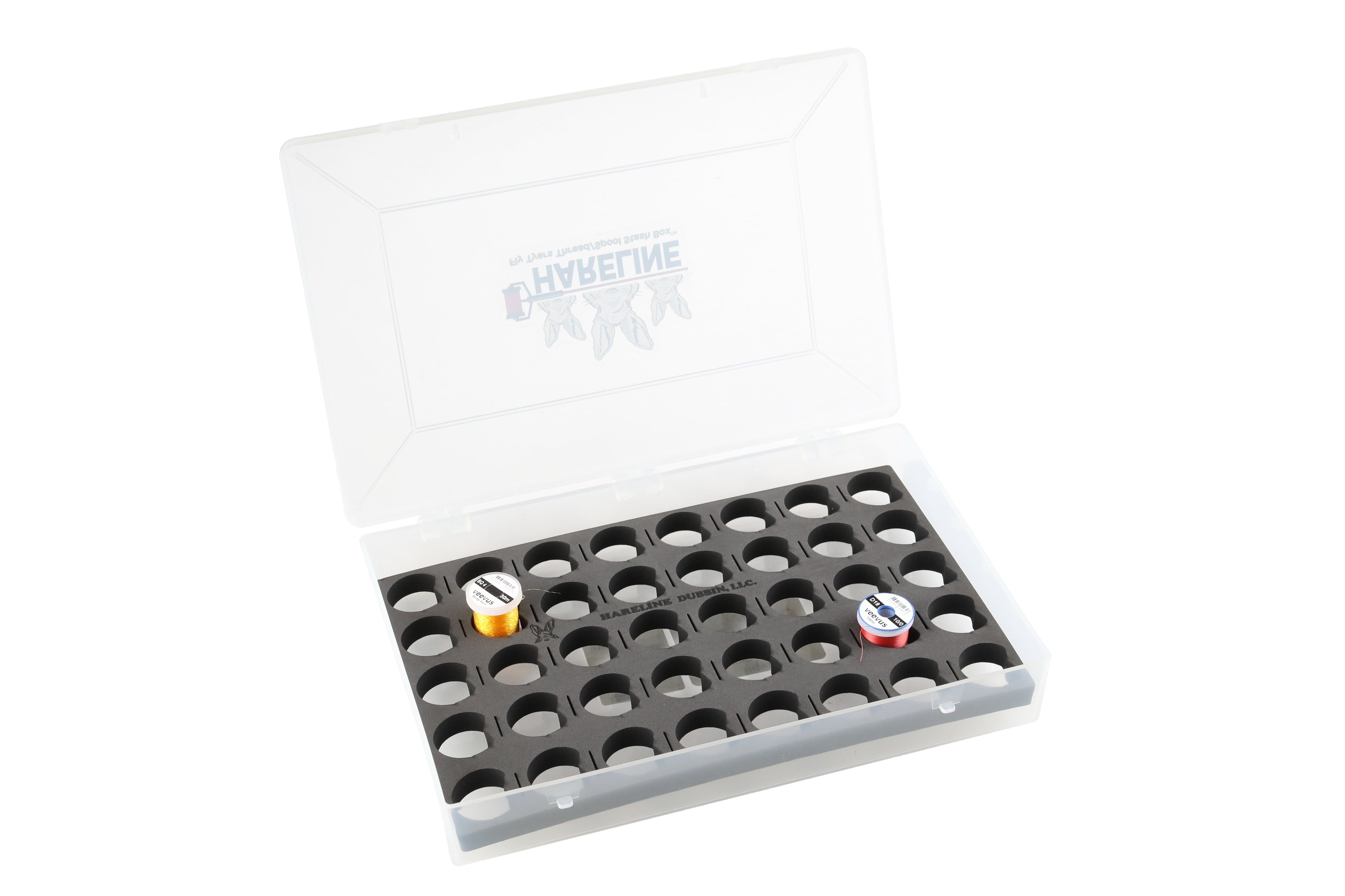 Hareline Fly Tyers Thread Spool Stash Box